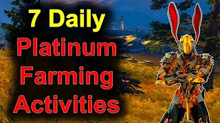 Warframe 7 Daily Platinum Farming Activities [upl. by Camel386]