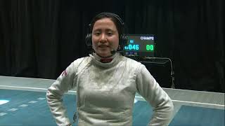 Jessica Guo Interview  2024 NCAA Fencing Championships [upl. by Brande]