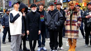 BTS New York Times Square 191231 방탄소년단 │ rehearsing Concert New Year 2020 [upl. by Stu]