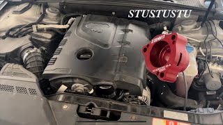 Audi A4 B8 ECS Tuning Diverter Valve Spacer  SOUNDS AMAZING [upl. by Lewellen]