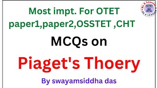 Important mcqs on Piaget theoryPiaget cognitive development theorystages of Piagets development [upl. by Ruzich]