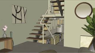 4x10m 13x33ft  Split Level House Design [upl. by Botzow975]