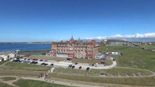 The Headland Hotel From Above [upl. by Nylcaj]