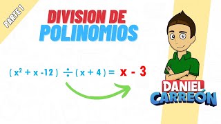 DIVISIÓN DE POLINOMIOS PARTE 1 Super facil  Para princnipiantes [upl. by Oicapot95]