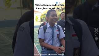 Aksi Kompak Pelajar SMA Ini Iuran Kelas Demi Belikan Sepeda Teman yang Kerap Sekolah Jalan Kaki [upl. by Acirne]