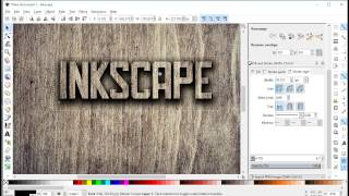 Wooden text tutorial in Inkscape [upl. by Nylkoorb]