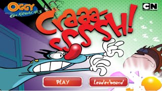 Cartoon Network Games Oggy And The Cockroaches  Cockroach Craassh Full Gameplay [upl. by Kcirtapnaes]