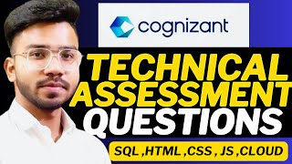 Cognizant Latest Technical Assessment Questions 202425  Cognizant GenC Preparation 2024🔥 [upl. by Rema]