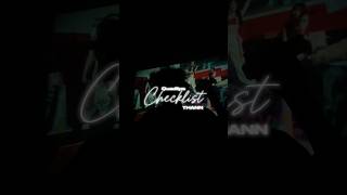 THANN  Checklist Official Cover Video Shorts Quadlips Checklist [upl. by Nottage]