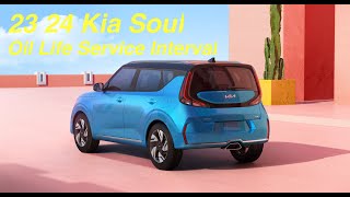 2324 Kia Soul Oil Life Service Interval Reset How To 2023 2024 Oil Change Indicator [upl. by Yffub]