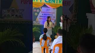 Oratorical Speech Contest on Population Development Awesome Performance [upl. by Eastman]