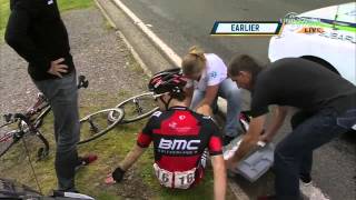 2013 Eneco Tour Stage 6 Phinney out after crash  Universal Sports [upl. by Valera529]