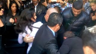 TOTALLY CRAZY Kim Kardashian screaming as she gets ATTACKED by Vitalii Sediuk in Paris [upl. by Kee724]