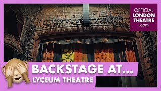 Backstage tour of the Lyceum Theatre [upl. by Nikita]