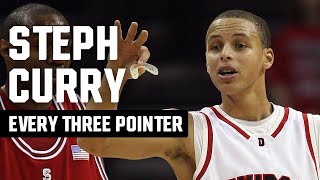 Every Steph Curry 3pointer from March Madness [upl. by Ennairb]