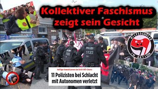 Kollektiver Faschismus ‼️Gewalt Hass und Hetze FÜR Demokratie ‼️ Essen  Kiel  beobachterlive [upl. by Ettennat153]