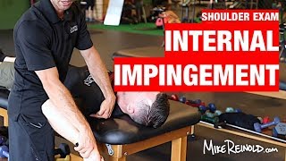 Internal Impingement Special Test  Shoulder Clinical Examination [upl. by Nerual702]