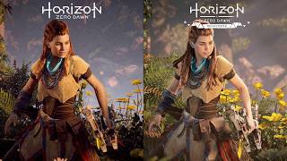 HORIZON ZERO DAWN REMASTERED COMPARISON Original vs Remastered [upl. by Chivers886]