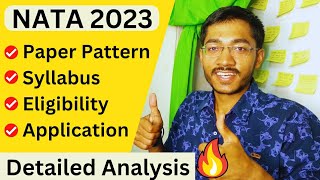 NATA 2023 Paper Pattern  Eligibility  Exam Dates  Application  Marking Scheme [upl. by Victoria537]