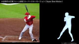 大谷翔平の打撃フォーム解析 スローモーション 【横から】 [upl. by Berna843]