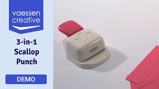 How to use the 3 in 1 Scallop Tag Label Punch [upl. by Ahsekal226]