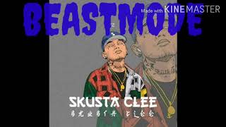 Beastmode by Skusta clee lyric video [upl. by Iur]