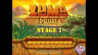 Zuma Deluxe  Stage 7  Steam  PC Gameplay [upl. by Dinny]