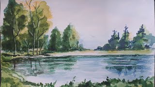 Beginners Guide to Watercolor Landscape Painting [upl. by Priebe]