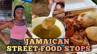 Jamaican Street Food  Cowskin Soup  Fresh Fruits [upl. by Anisor75]