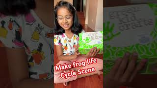 Make Frog🐸Life Cycle Scene shorts kidsactivityathome amphibian kidscienceconcepts ytshorts [upl. by Wanonah]