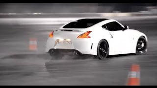 White Nissan 370z Drifting [upl. by Ensoll]