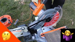 Rigid 12quot Miter Saw Review amp Demo  Rigid Tools Review [upl. by Aneetak902]