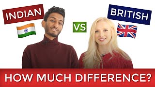 🇬🇧 BRITISH ENGLISH vs INDIAN ENGLISH 🇮🇳 How much difference [upl. by Skippy]