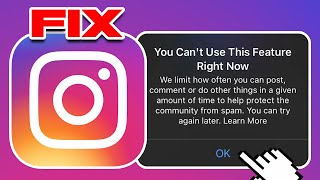 Instagram You Cant Use This Feature Right Now 2024 [upl. by Iaka602]