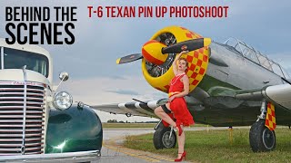 T6 Texan Pin Up Photoshoot  Behind the Scenes [upl. by Nnainot643]