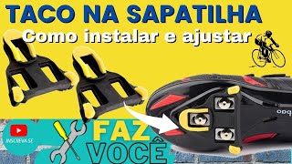 Como instalar e ajustar o taquinho na sapatilha Bike Speed [upl. by Monti95]