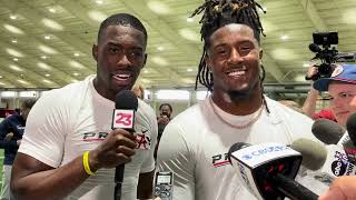 KoolAid McKinstry Terrion Arnold Pro Day Interview  Alabama Football [upl. by Scharf]