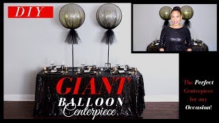 Giant Balloon Centerpiece  DIY Centerpiece  DIY Balloon Stand [upl. by Nataniel]