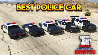 GTA 5 ONLINE  EVERY POLICE CAR FROM THE BOTTOM DOLLAR BOUNTIES DLC [upl. by Mickelson361]