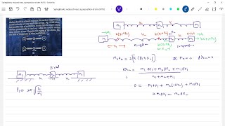 jeeadvancedphysics 116 oscillations of spring block  string block  Reduced Mass Concept in shm [upl. by Frida]