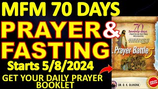 DAY 1 MFM 70 DAYS PRAYER amp FASTING PROGRAMME 2024 PRAYERS FROM DR DK OLUKOYA GENERAL OVERSEER MFM [upl. by Aenahs111]