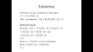 Logarithmes et exponentielle bonus 3  Existence et unicité [upl. by Tiram292]