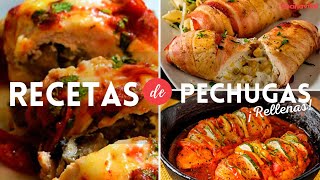 10 recetas de pechugas rellenas para todos los gustos  Recetas de guisados caseros  Cocina Vital [upl. by Werna]