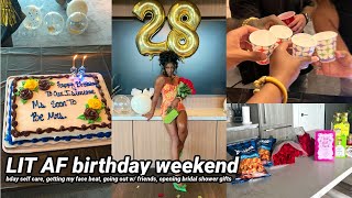 BIRTHDAY WEEKEND VLOG  SURPRISE PARTY  GETTING LIT W FRIENDS  RATCHET AF AMAZON WIG  MORE [upl. by Alah]