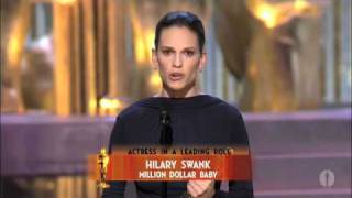 Hilary Swank Wins Best Actress 2005 Oscars [upl. by Lenrow]