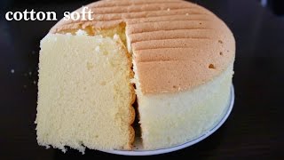 cotton soft sponge cake  vanilla sponge cake recipeCooking A Dream [upl. by Muns]