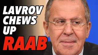 Russias Lavrov Chews UP UKs Raab in Fiery Call [upl. by Wilterdink]