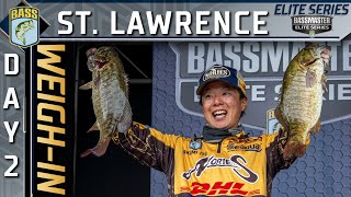 Weighin Day 2 of Bassmaster Elite at the St Lawrence River [upl. by Harrison]