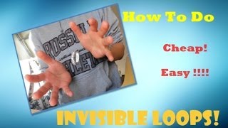 How To Make Invisible Elastic Loops CHEAP WAY [upl. by Ayaros52]