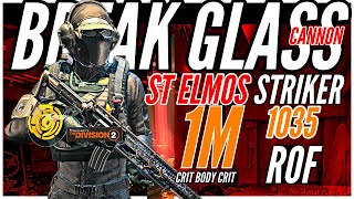 The Division 2  St elmos OP Striker Sacrifice DPS Build  sawyer Perfect Glass Cannon [upl. by Otreblada]